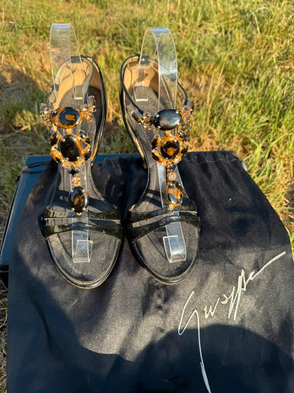 Sandali gioiello con tacco Giuseppe Zanotti