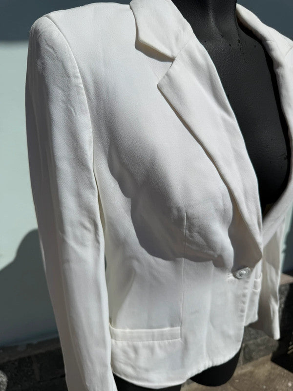 Giacca blazer Versace bianco ed elegante