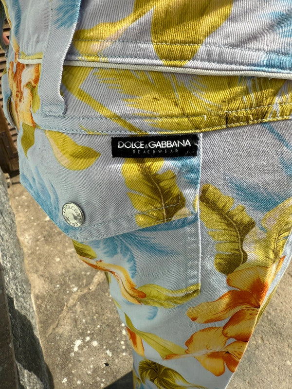 Pantaloni Capri Dolce&Gabbana Hawaii anni 2000 autenticati