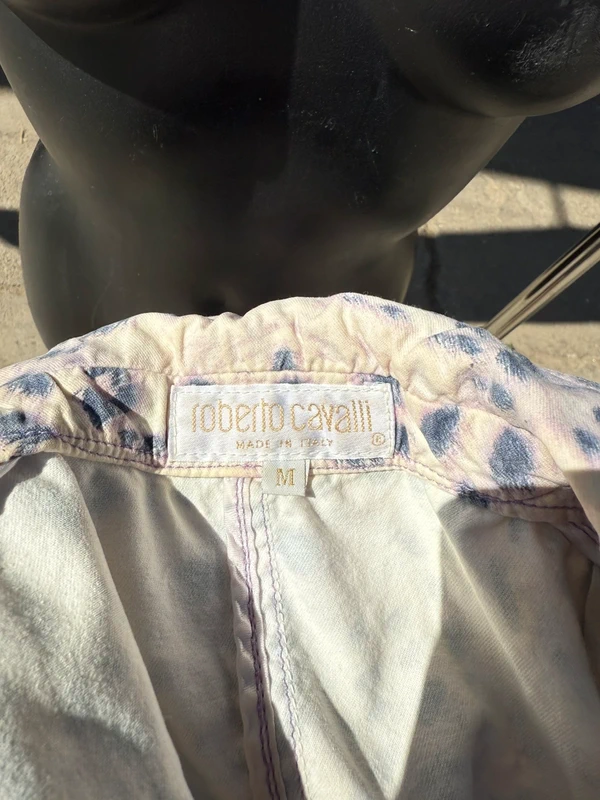 Giacca blazer Roberto Cavalli SS2000 leopardo lilla