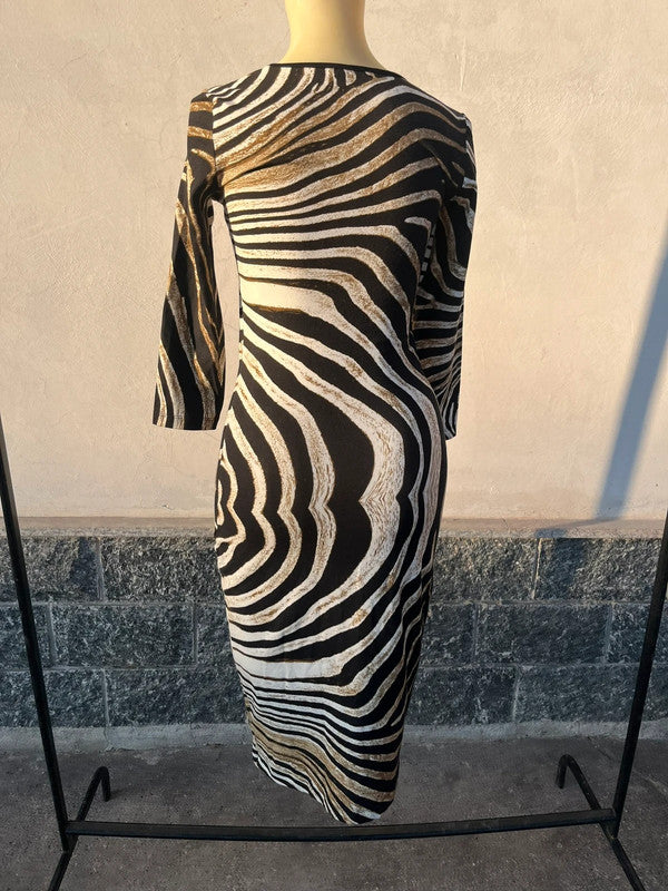 Abito Roberto Cavalli zebrato