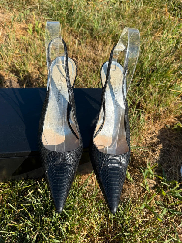 Tacchi Slingback Dolce & Gabbana pitone