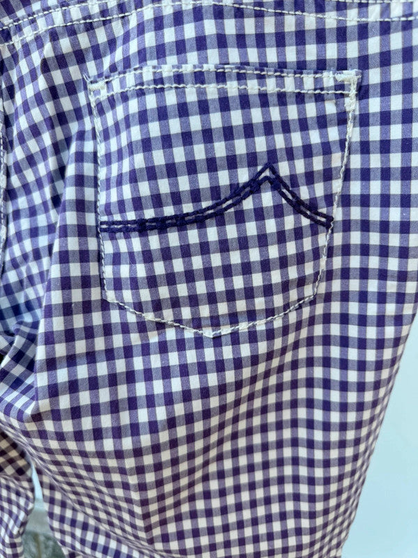 Pantalone Capri Jacob Cohen scacchi viola