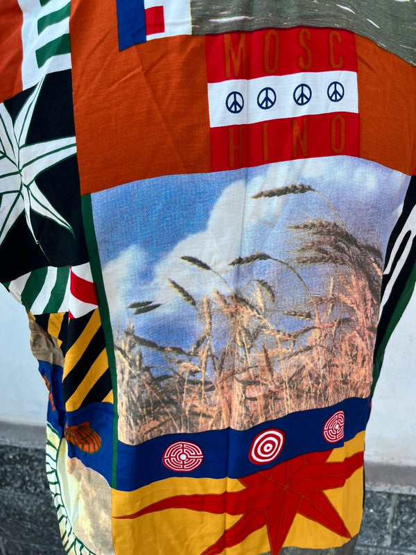 T-shirt Moschino patchwork nuova anni 90"