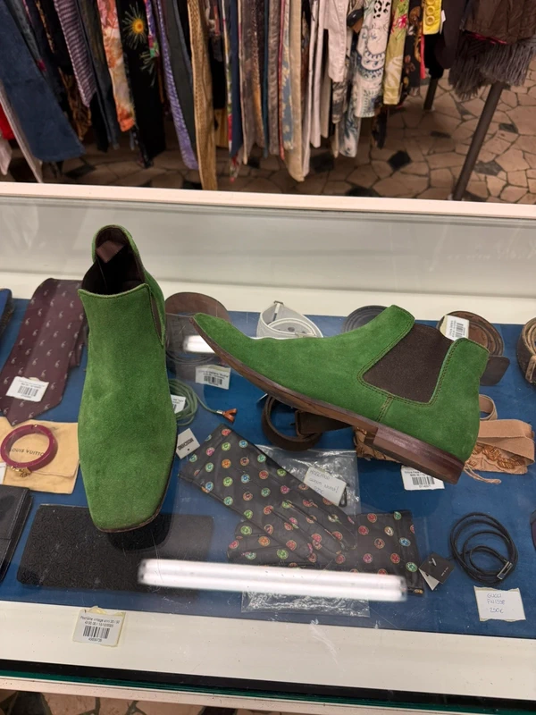 Polacchini / Chelsea boots Miu Miu uomo verde