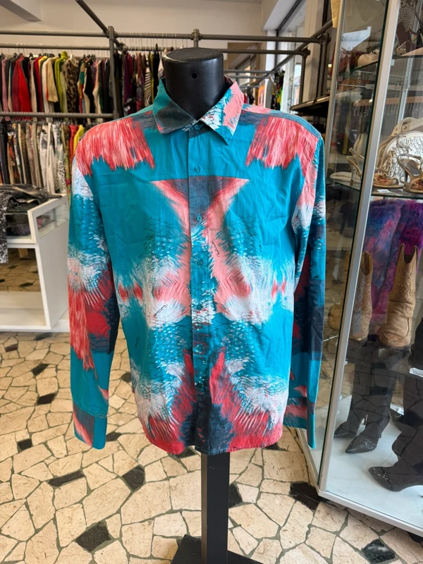Camicia Roberto Cavalli uomo fine anno 90 pesce